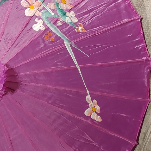 Hand Painted Oriented Umbrella - Picture 4 of 10